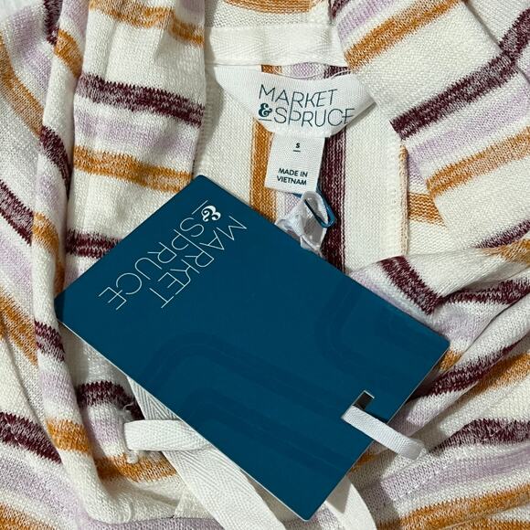 Market & Spruce (S) Striped Hooded Pullover Long Sleeve Sweatshirt - Stitch Fix - Picture 6 of 12